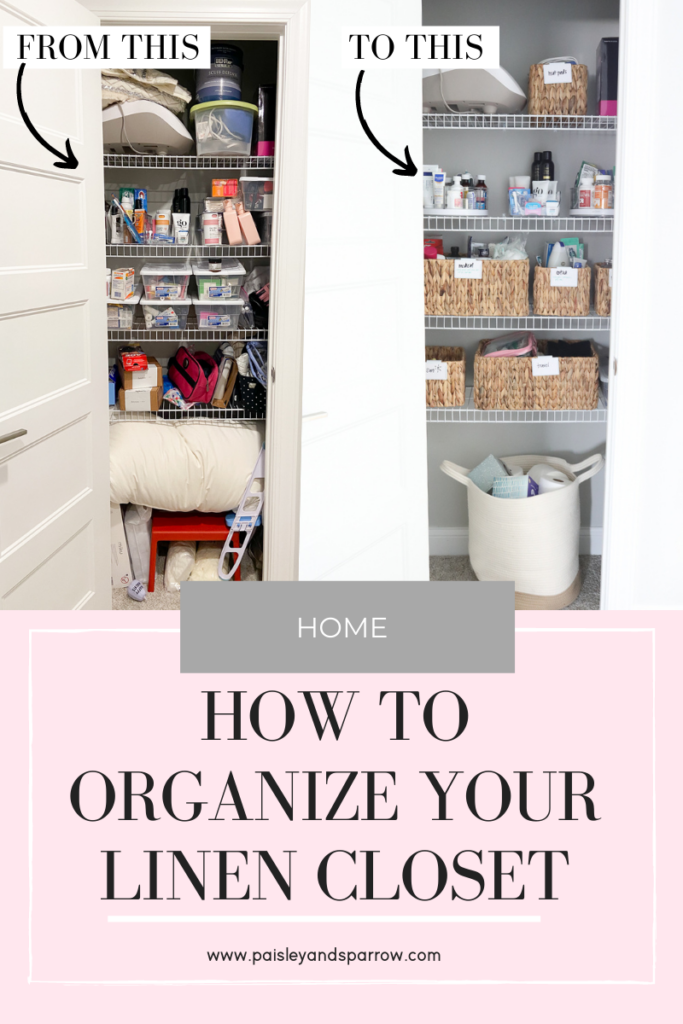 how to organize your linen closet