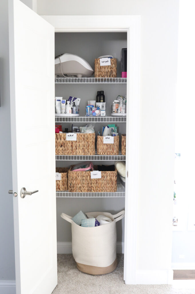 How To Organize A Linen Closet Step By, Ideas For Linen Closet Shelves And Hooks