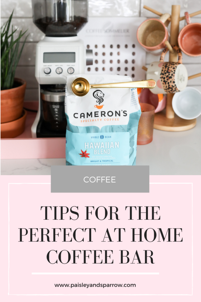 tips for the perfect at home coffee bar