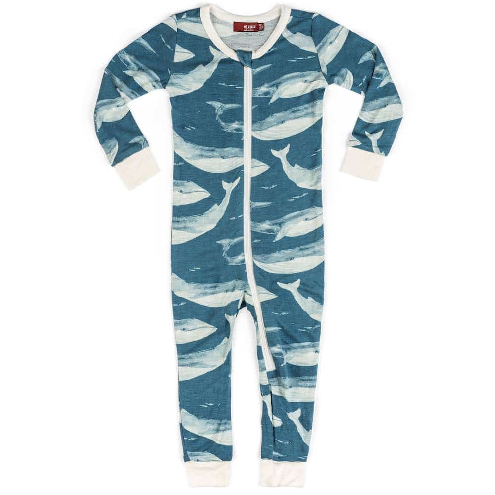 MilkBarn Bamboo Zipper Pajamas