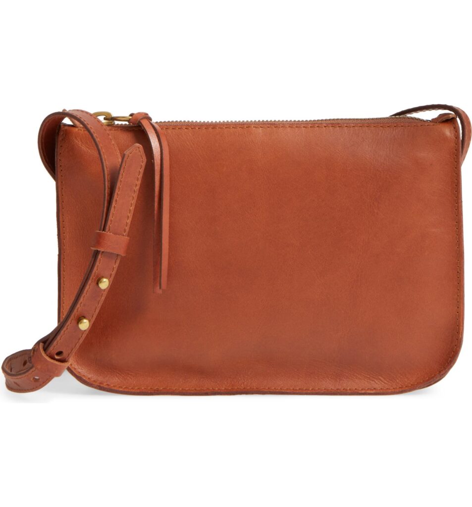 real leather crossbody bag