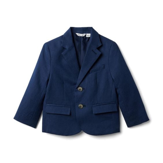 Boy Intergalactic Blue Linen Blazer by Janie and Jack