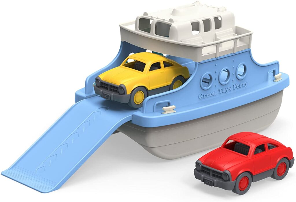Ferry toy with two cars