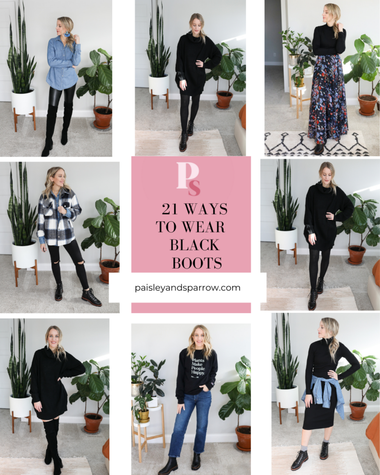 How to Wear Black Boots 21 Ways Paisley & Sparrow