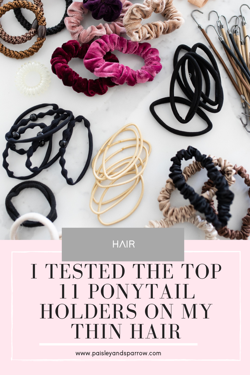 i tested the top 11 ponytail holders for thin hair
