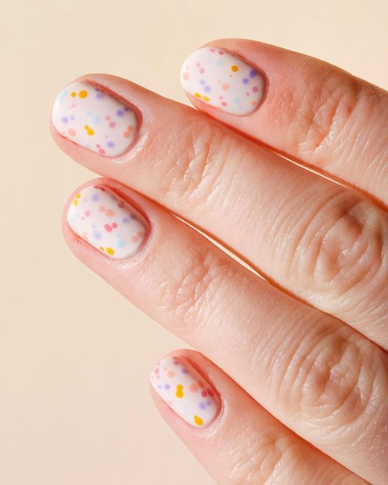 confetti nails