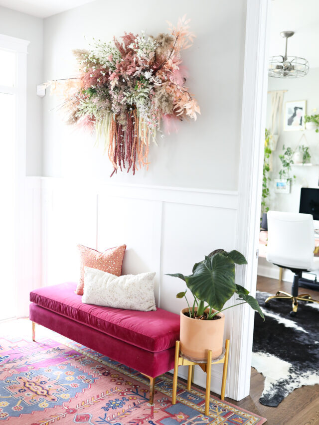 DIY Floral Wall Installation for Spring