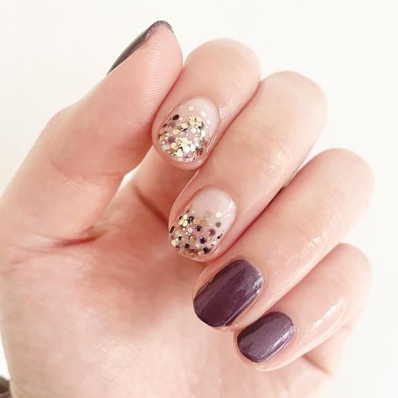 glitter nails
