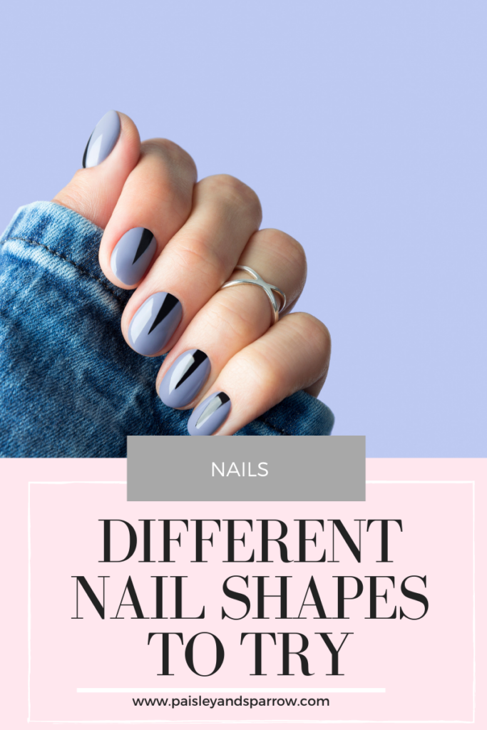 Best nail shape for every hand | Nail shape chart, Nail shape, Different nail  shapes