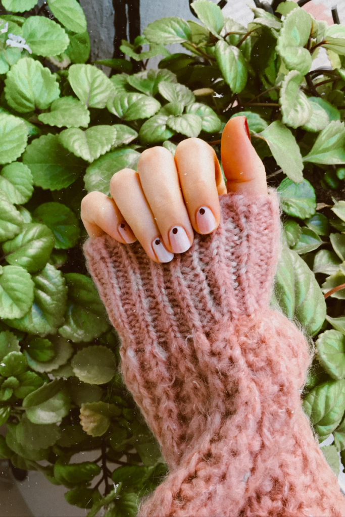 polka dot nails