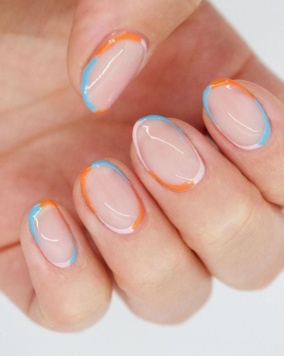 outline nail designs