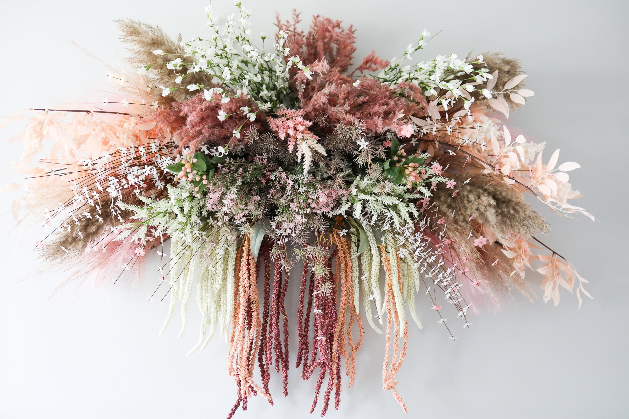 How to Make a Hanging Floral Installation with Dried Botanicals