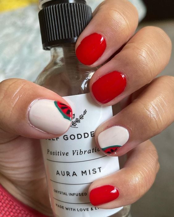 watermelon nails