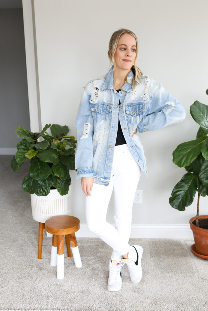 26 Ways To Style A White Denim Jacket For Spring And Summer  Styleoholic