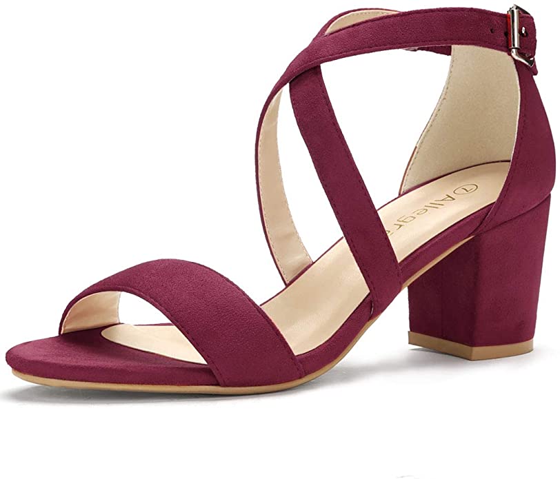 Allegra K Crisscross Ankle Strap Sandals