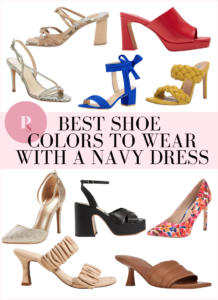 What Color Shoes to Wear With Navy Dress - Paisley & Sparrow