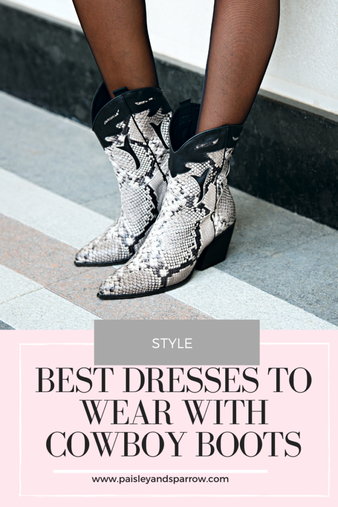 20 Best Dresses To Wear With Cowboy Boots For Women