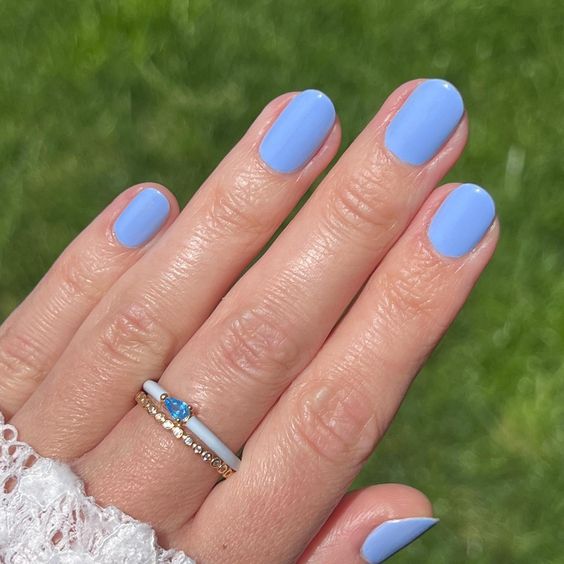 Chic Summer Nail Ideas Embrace the Season with Style : Blue & Purple Acrylic  Nails