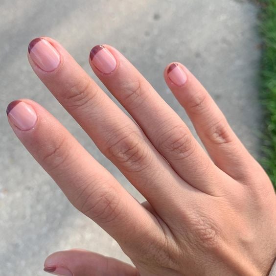 fall french tips