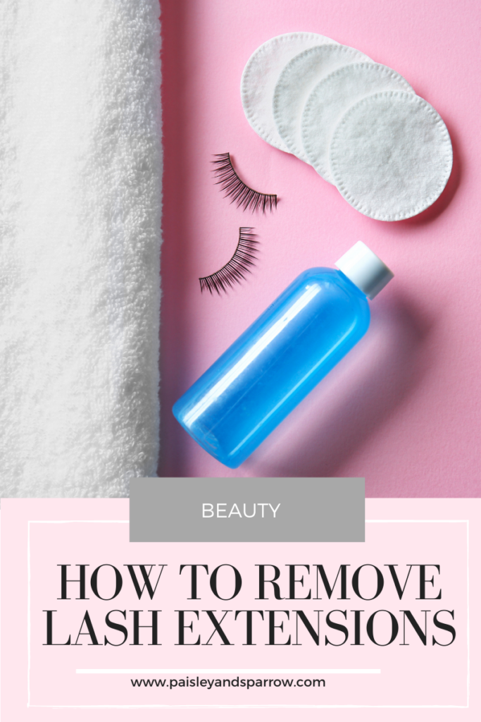 How to remove lash extensions
