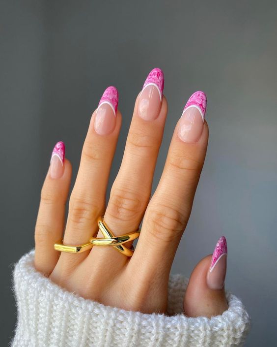 Pink Marble Tips