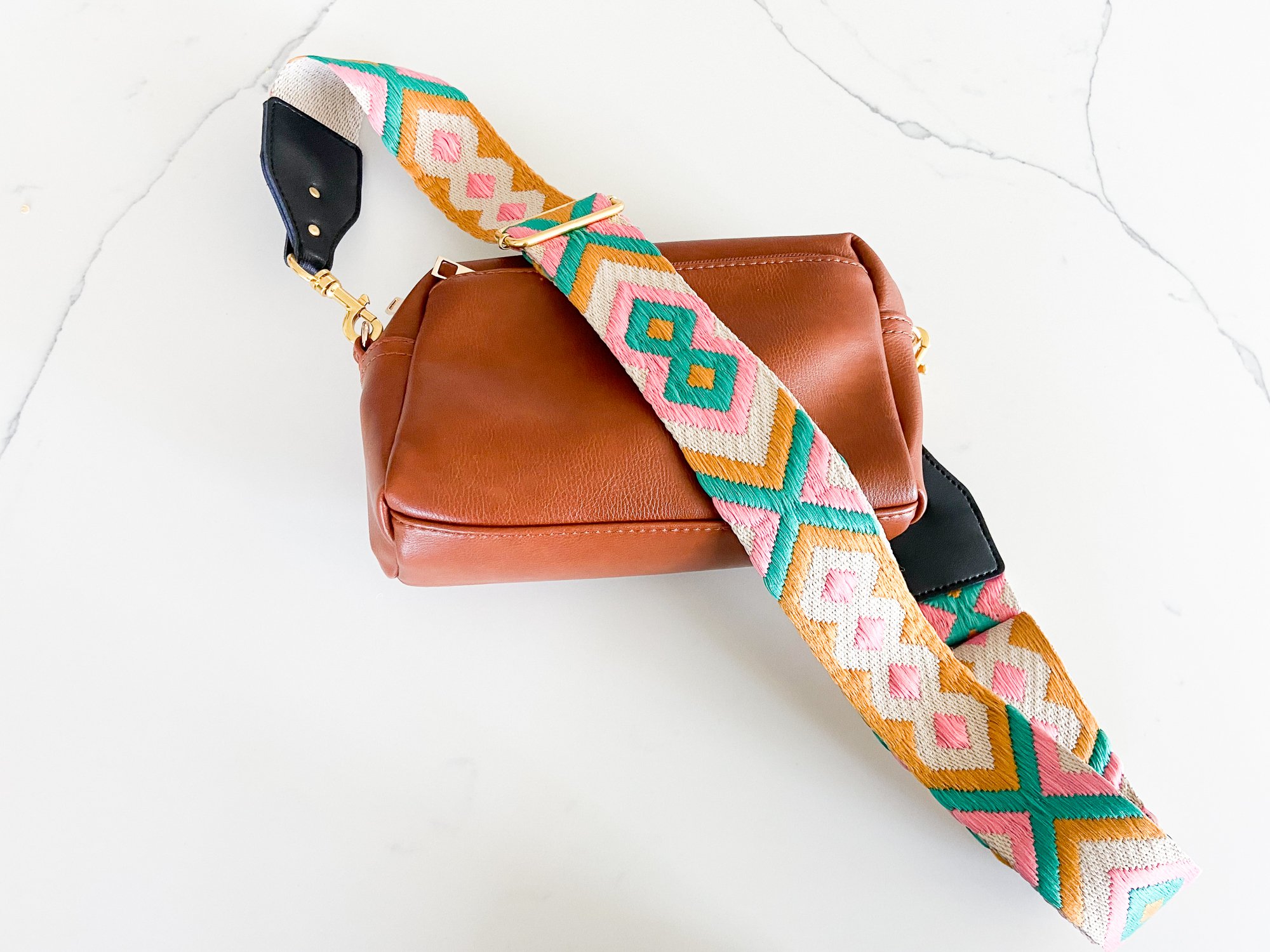Small Triple Zip Crossbody Bag