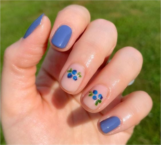 blue flowers