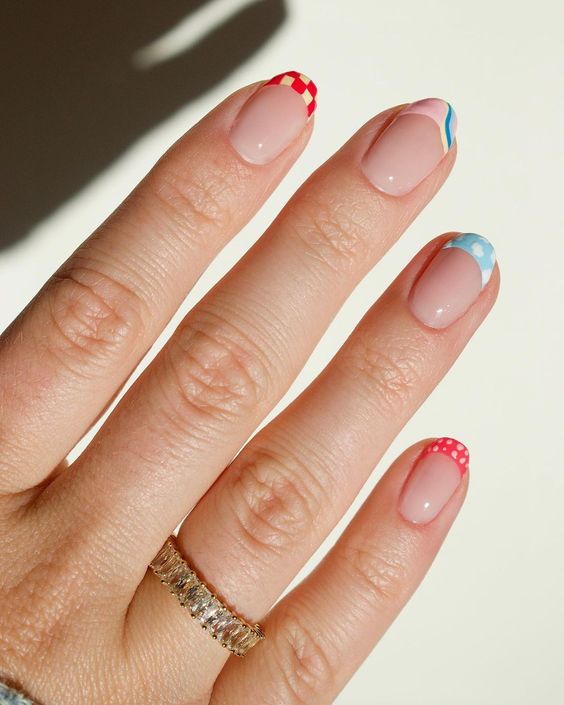 eclectic french tip