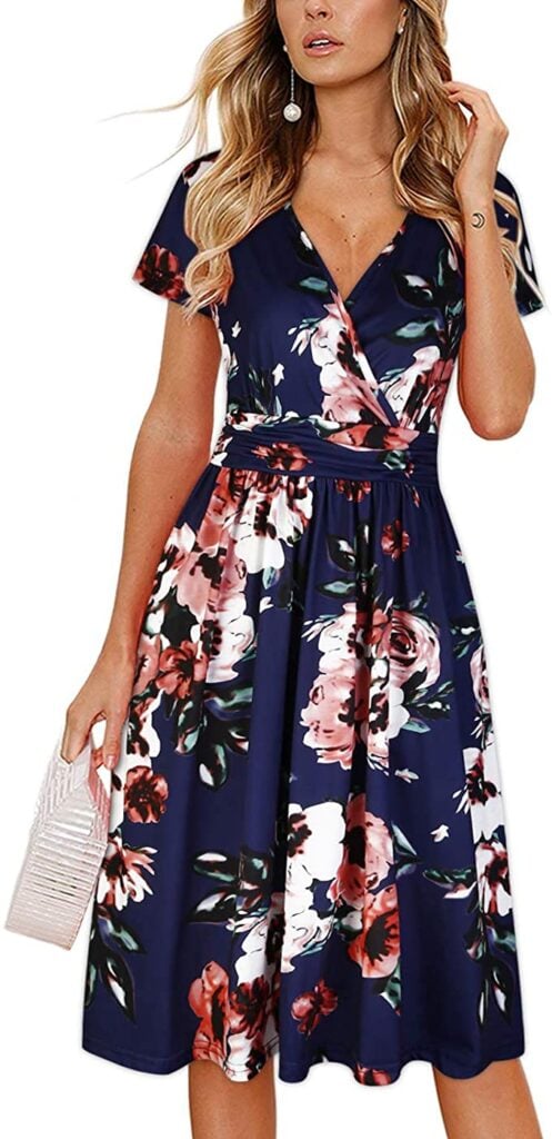 navy floral dress