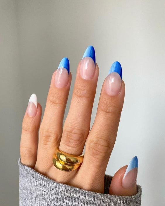 Blue Ombre Tips