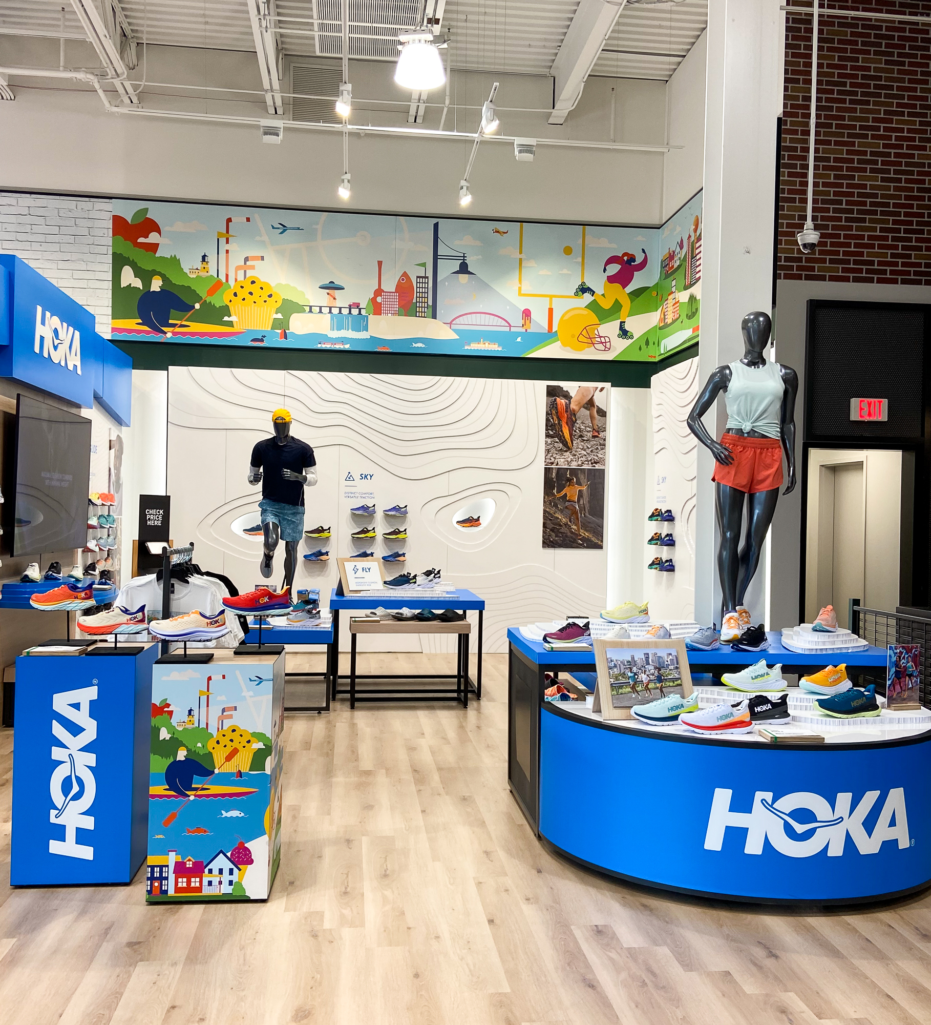 hoka section at dick's house of sport