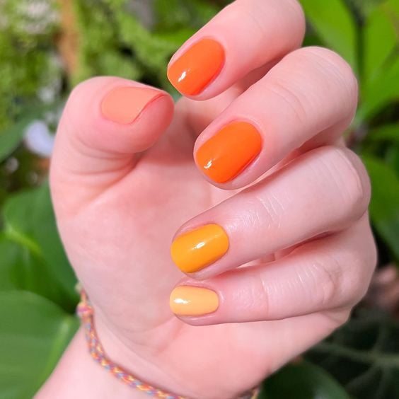 orange ombre