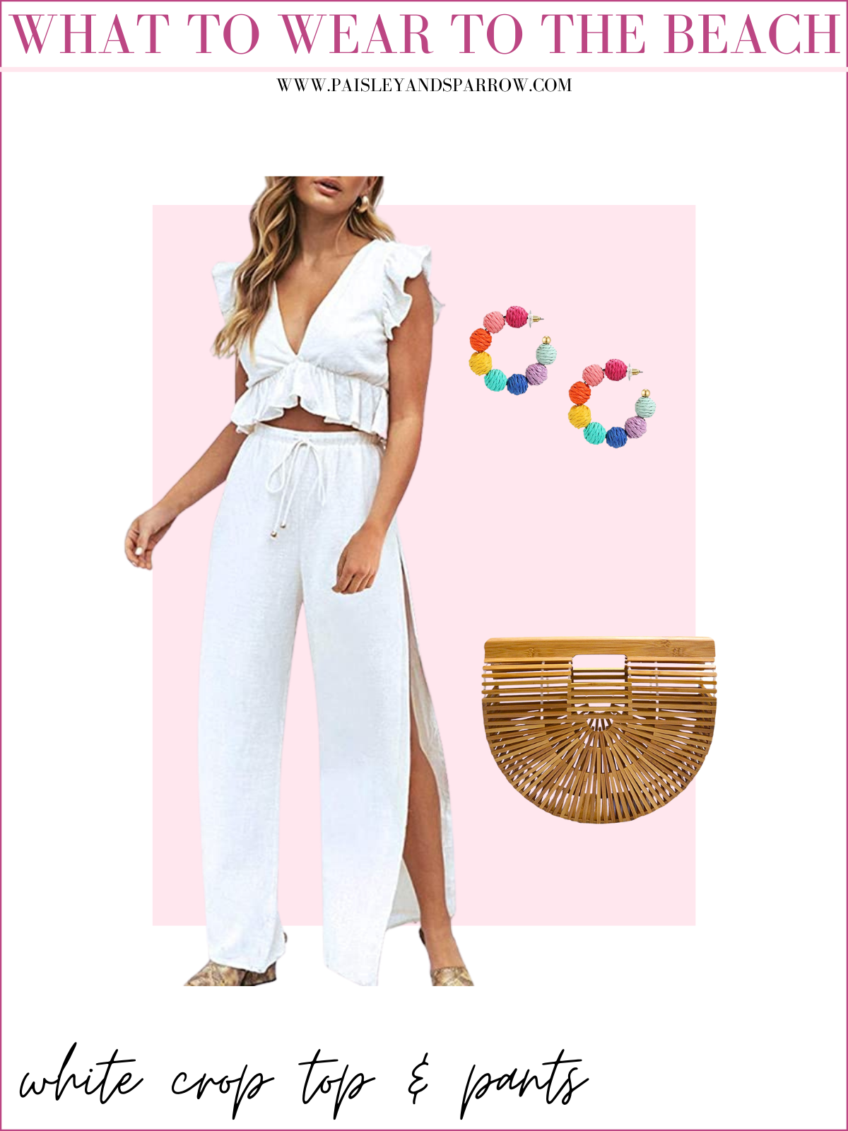 what to wear to the beach white set