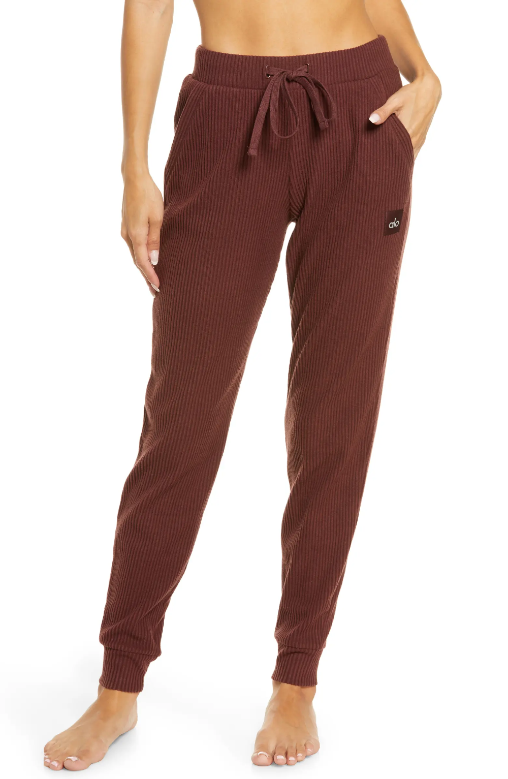 Alo Muse Ribbed High Waist Sweatpants _ Nordstrom