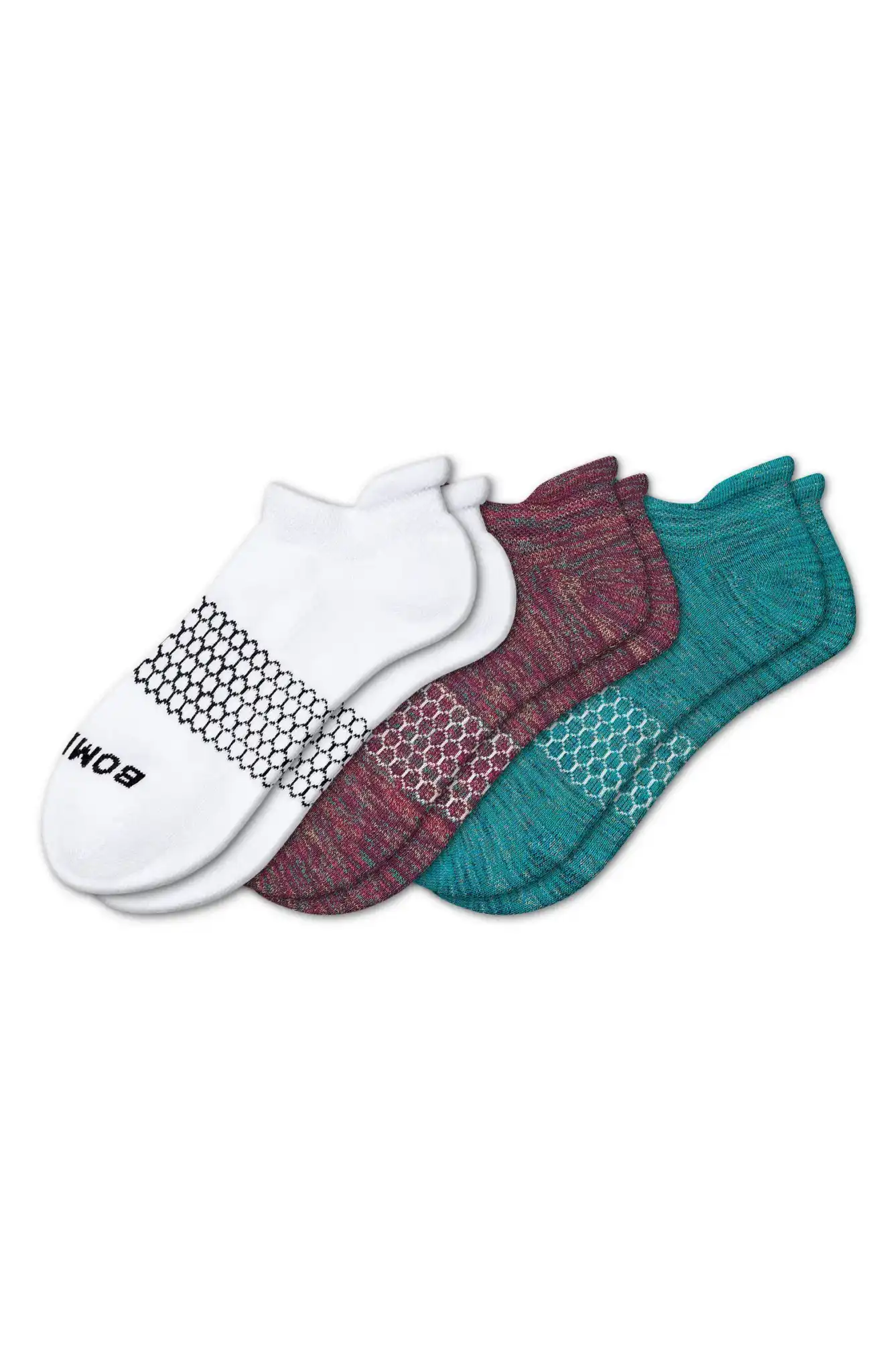 Bombas Assorted 3-Pack Supima Cotton Blend Ankle Socks