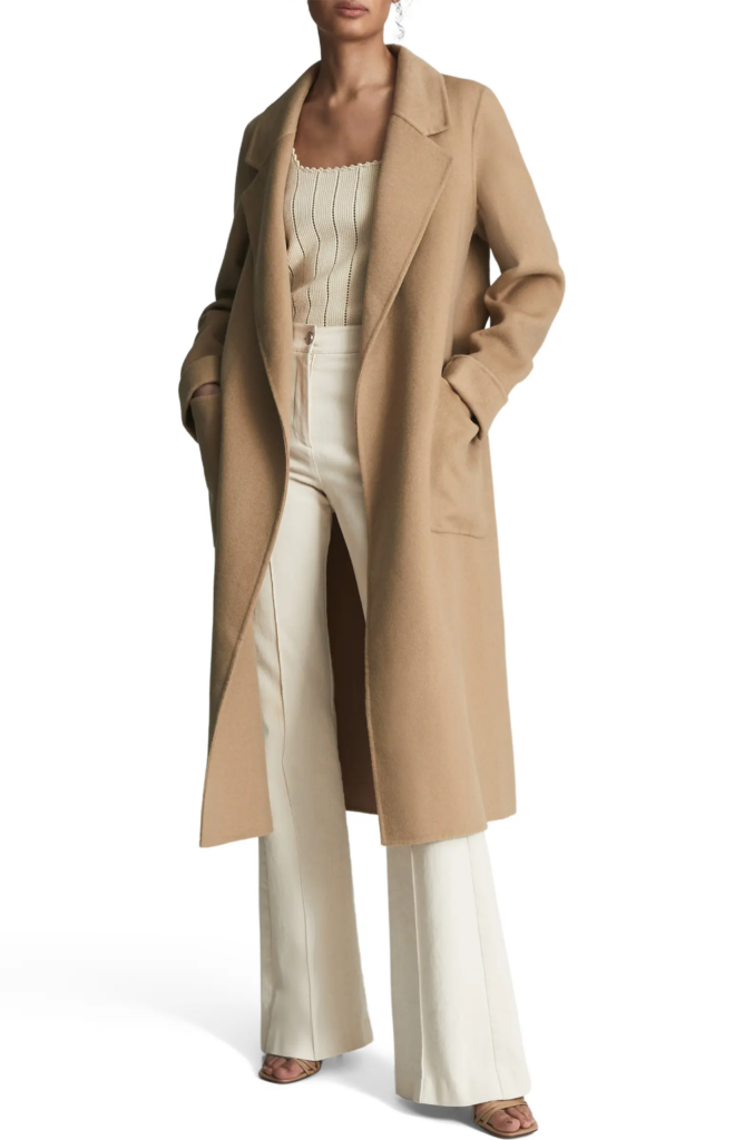 Elise Wool Blend Longline Coat