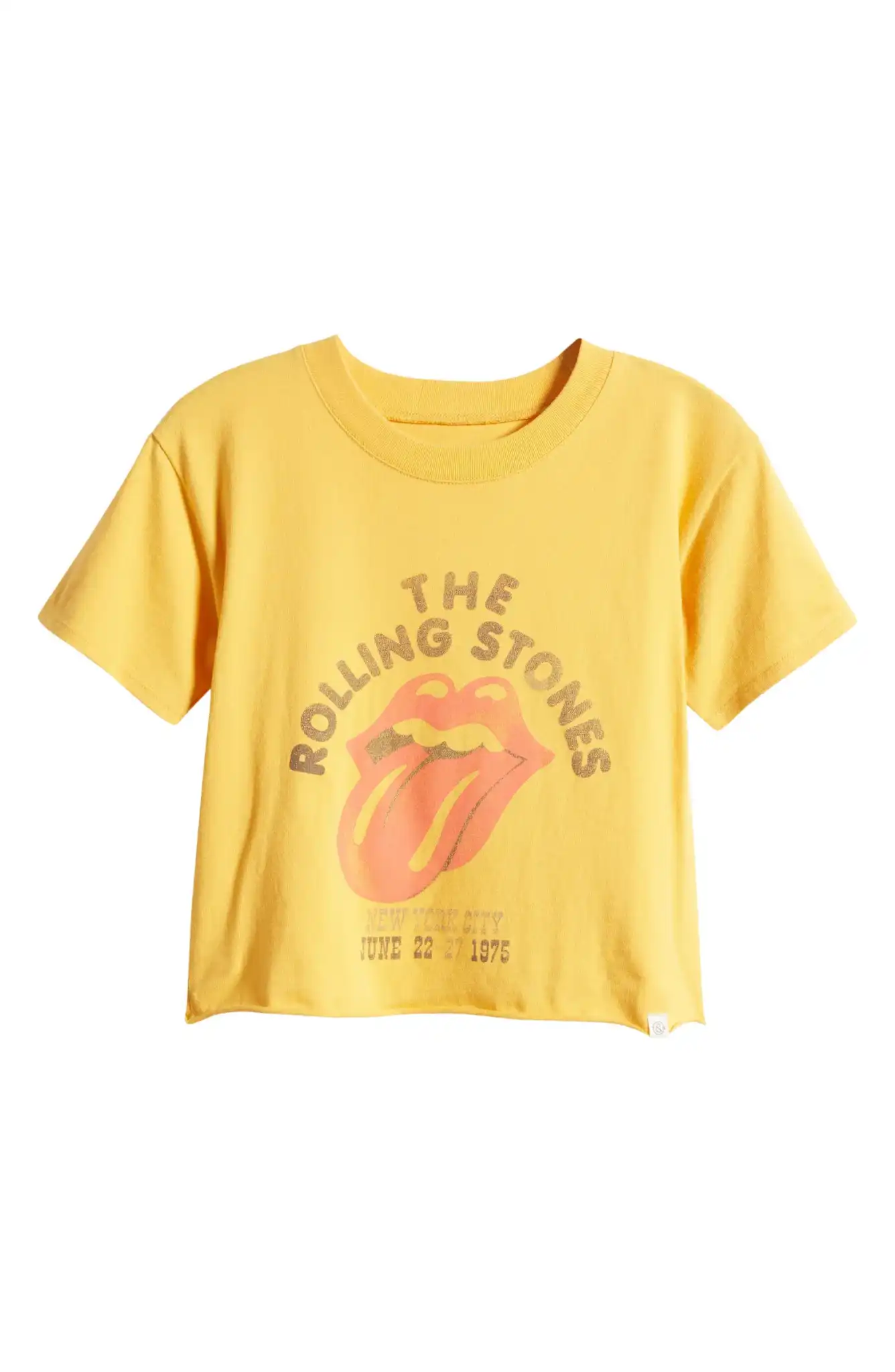 Kids' Boxy Raw Hem Rolling Stone Graphic T-Shirt