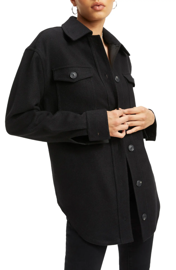 good american Oversize Shacket