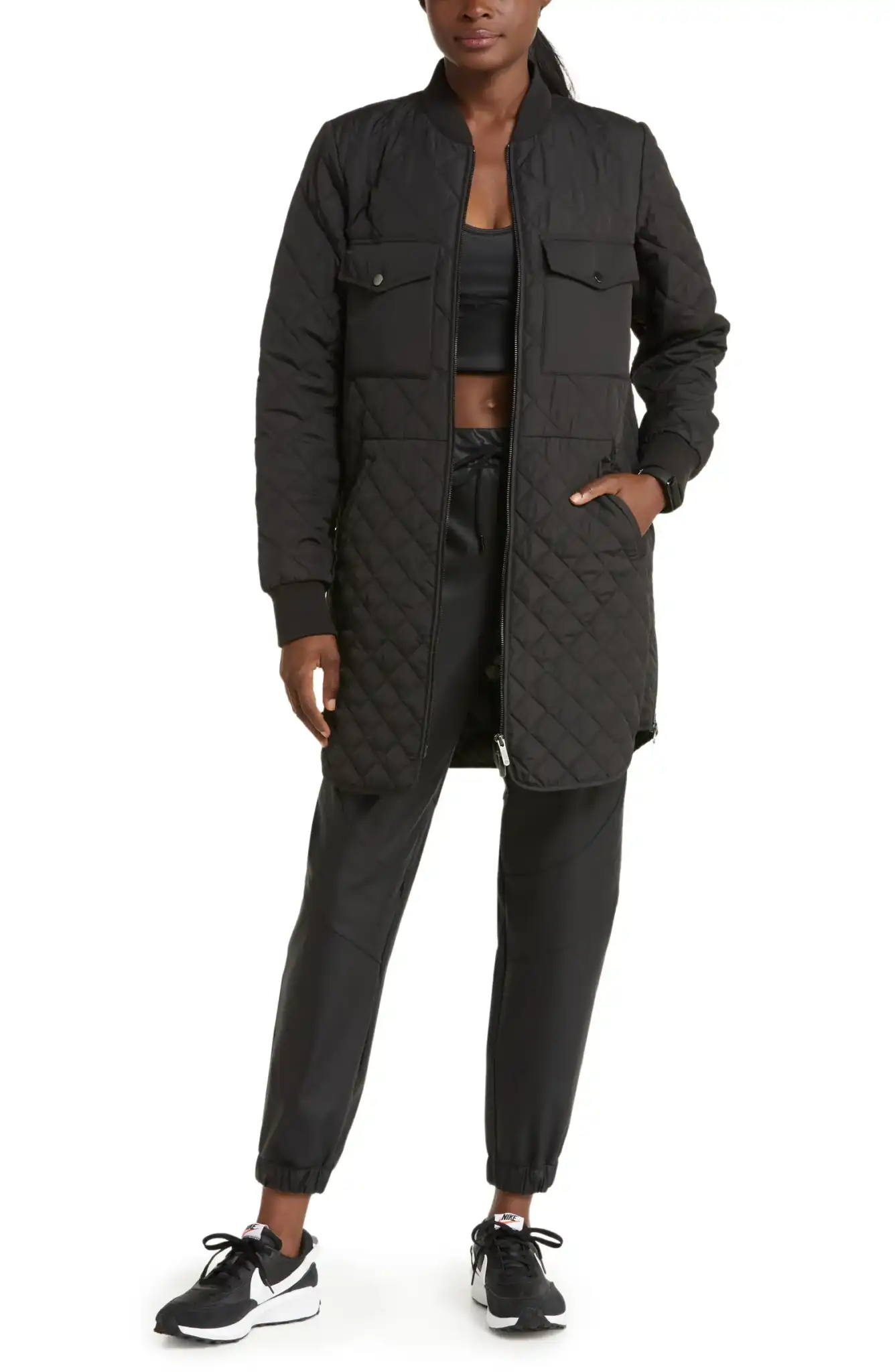 Zella Quilted Recycled Polyester Jacket