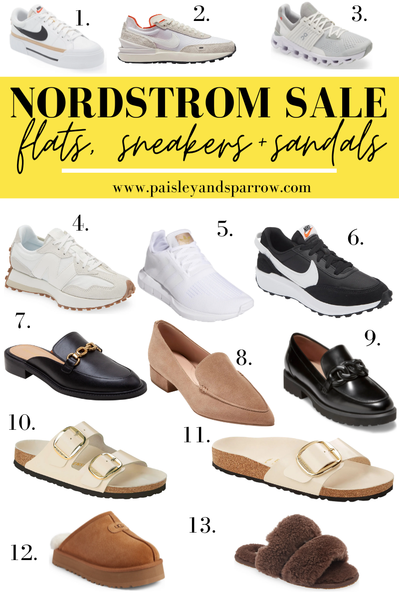 nordstrom sale sneakers, flats and slides
