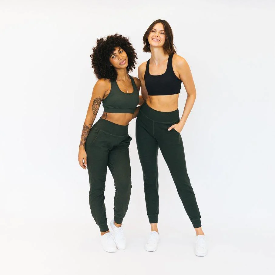 Senita Athletics Evergreen Ribbed Pants