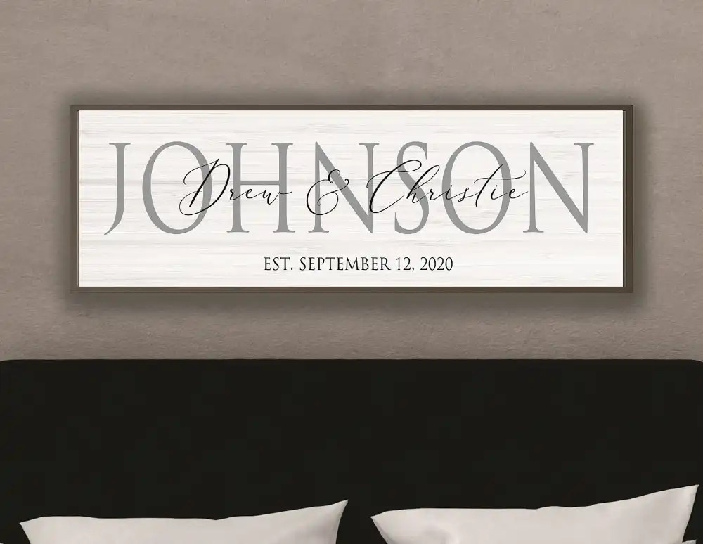 Wedding Gifts Personalized Master Bedroom Decor