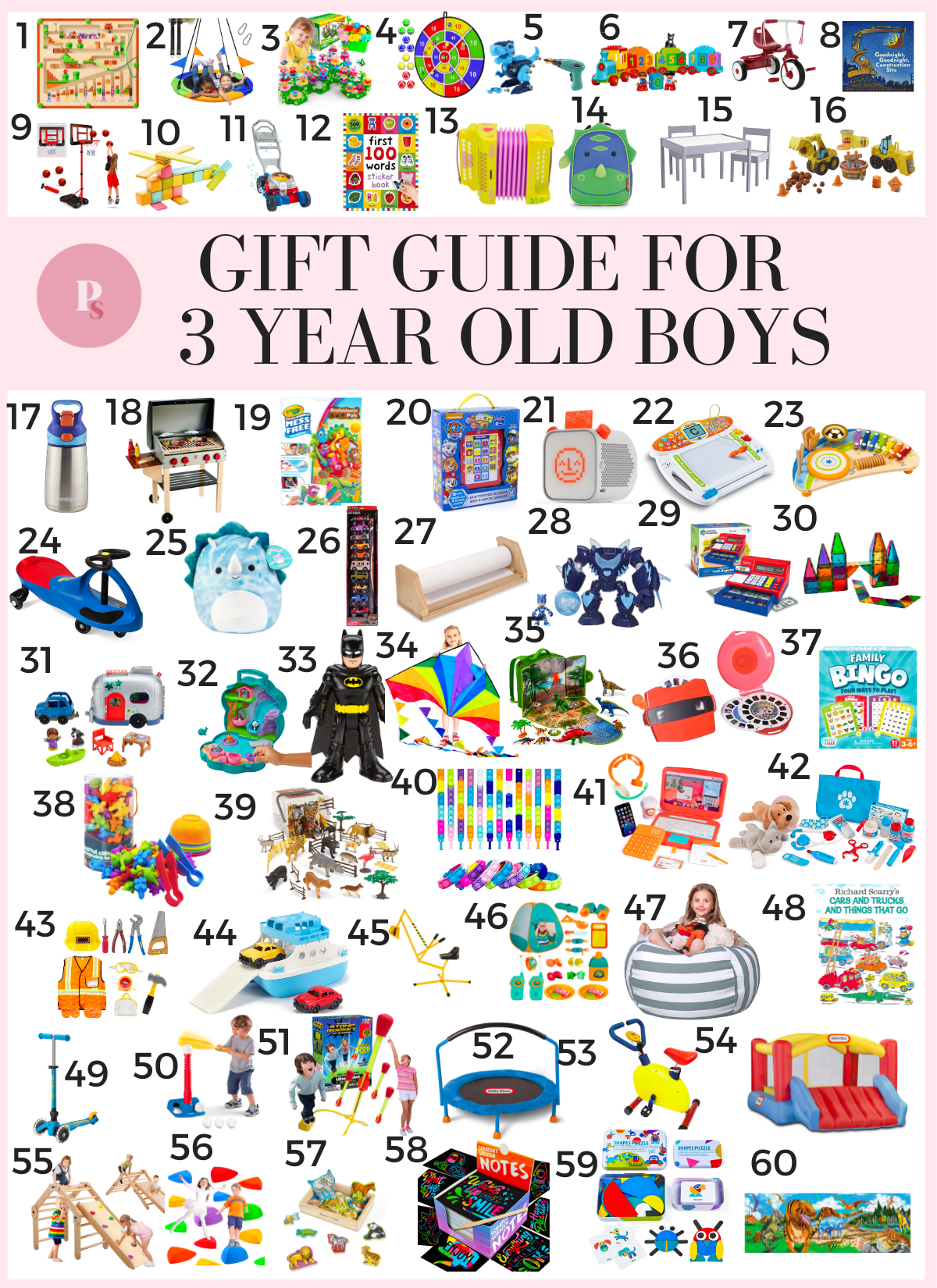 60 Best Gifts for 3-Year-Old Boys (2023) - Paisley & Sparrow