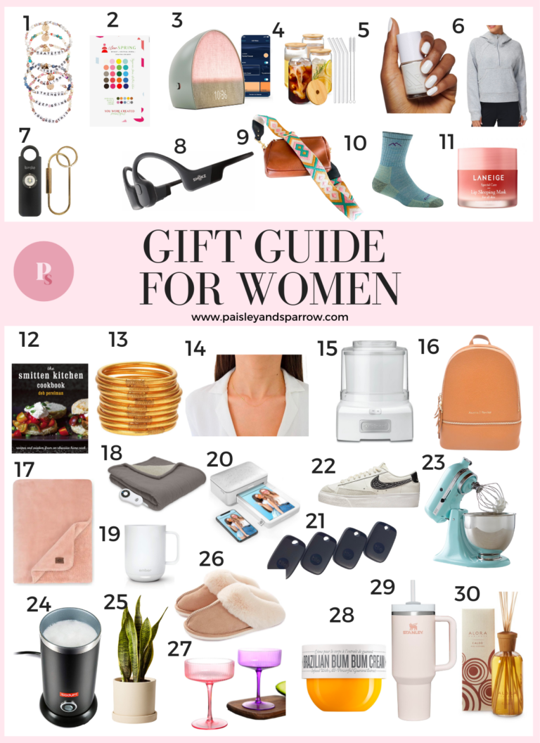 30 Gift Ideas for Women She'll Actually Love (2023) - Paisley & Sparrow