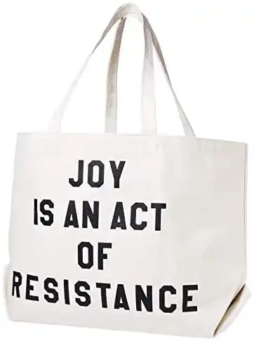 Joy Is An Act of Resistance Natural Tote