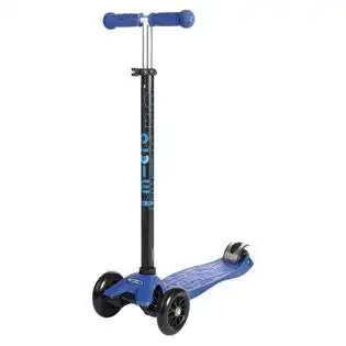 Micro Kickboard - Maxi Original 3-Wheeled, Lean-to-Steer, Swiss-Designed Micro Scooter for Kids, Ages 5-12 (Blue)