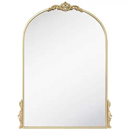 Hobby Lobby Carved Elegant Gold Arch & Flourish Wall Mirror