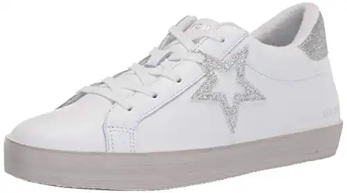 Skechers Street Women's Diamond Starz Sneaker, White Silver