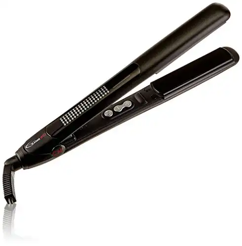 CHI Onyx Euroshine 1" Straightening Hairstyling Iron With 4" Extended Plates, Black