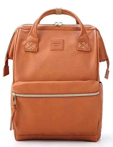 Kah&Kee Leather Diaper Bag with Laptop Compartment